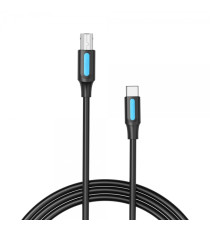 Cavo usb per stampante 2mt Vention CQUBH USB-C 2.0 maschio a USB-B maschio fino a 480 Mbs nero, Corrente supportata 2A Cavo usb per stampante 2mt Vention CQUBH USB-C 2.0 maschio a USB-B maschio fino a 480 Mbs nero, Corrente supportata 2A