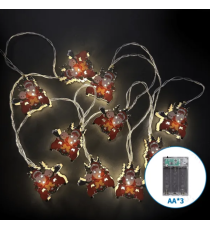 Catena luminosa a batteria 3AA con luci a forma di slitta con Babbo Natale in legno 10 led 1.5mt,luce calda 3000K,IP20 interno Catena luminosa a batteria 3AA con luci a forma di slitta con Babbo Natale in legno 10 led 1.5mt,luce calda 3000K,IP20 interno