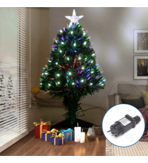 Albero di Natale in fibra ottica 210cm 245 led 6500K luce fredda-rami folti- 8 giochi di luce+memoria+timer IP44 da esterno Albero di Natale in fibra ottica 210cm 245 led 6500K luce fredda-rami folti- 8 giochi di luce+memoria+timer IP44 da esterno