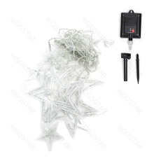 Catena luminosa solare a cascata con luci a luna e stelle 120led 3mtx0.6mt 12 fili 6500K luce fredda 8 giochi luce,IP65 esterno Catena luminosa solare a cascata con luci a luna e stelle 120led 3mtx0.6mt 12 fili 6500K luce fredda 8 giochi luce,IP65 esterno