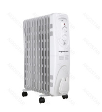 Radiatore elettrico 11 elementi 2300W bianco,Potenza e temperatura regolabili, Versione Deluxe - Termoradiatore ad olio