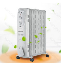 Radiatore elettrico 11 elementi 2300W bianco,Potenza e temperatura regolabili, Versione Deluxe - Termoradiatore ad olio