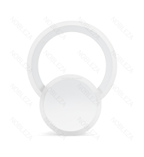 Applique led in ferro e acrilico bianco 20W 2600lm 2700K luce calda misura L200xW265xH65mm da interno, design elegante