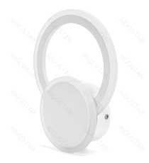 Applique led in ferro e acrilico bianco 20W 2750lm 6500K luce fredda misura L200xW265xH65mm da interno, design elegante Applique led in ferro e acrilico bianco 20W 2750lm 6500K luce fredda misura L200xW265xH65mm da interno, design elegante