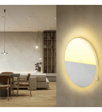 Applique led in ferro e acrilico bianco 9W 1080lm 2700K luce calda misura 200xH45mm da interno, design elegante Applique led in ferro e acrilico bianco 9W 1080lm 2700K luce calda misura 200xH45mm da interno, design elegante