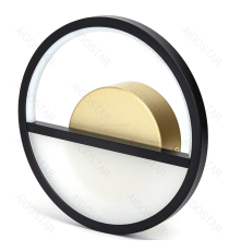 Applique led in alluminio trafilato nero 13.5W 1700lm 2700K luce calda misura L230xW55xH230mm da interno, design elegante Applique led in alluminio trafilato nero 13.5W 1700lm 2700K luce calda misura L230xW55xH230mm da interno, design elegante