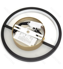 Applique led in alluminio trafilato nero 13.5W 1700lm 2700K luce calda misura L230xW55xH230mm da interno, design elegante Applique led in alluminio trafilato nero 13.5W 1700lm 2700K luce calda misura L230xW55xH230mm da interno, design elegante