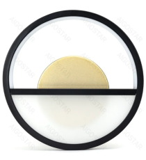 Applique led in alluminio trafilato nero 13.5W 1700lm 6500K luce fredda misura L230xW55xH230mm da interno, design elegante Applique led in alluminio trafilato nero 13.5W 1700lm 6500K luce fredda misura L230xW55xH230mm da interno, design elegante