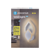 Applique led in ferro e acrilico bianco 20W 2700lm 2700K luce calda misura L200xW310xH60mm da interno, design elegante Applique led in ferro e acrilico bianco 20W 2700lm 2700K luce calda misura L200xW310xH60mm da interno, design elegante