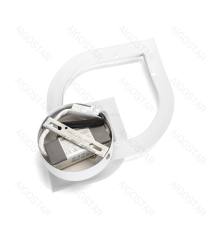 Applique led in ferro e acrilico bianco 20W 3000lm 6500K luce fredda misura L200xW310xH60mm da interno, design elegante Applique led in ferro e acrilico bianco 20W 3000lm 6500K luce fredda misura L200xW310xH60mm da interno, design elegante