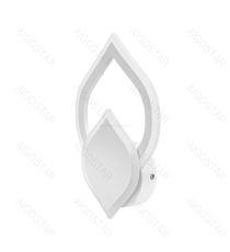 Applique led in ferro e acrilico bianco 20W 3000lm 6500K luce fredda misura L200xW310xH60mm da interno, design elegante Applique led in ferro e acrilico bianco 20W 3000lm 6500K luce fredda misura L200xW310xH60mm da interno, design elegante