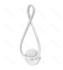 Applique led in ferro e silicone bianco 20W 3000lm 6500K luce calda misura L160xW400xH65mm da interno, design elegante Applique led in ferro e silicone bianco 20W 3000lm 6500K luce calda misura L160xW400xH65mm da interno, design elegante