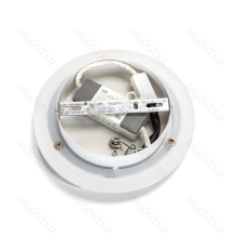 Applique led in ferro e acrilico bianco 16W 2400lm 2700K luce calda misura L200xW200xH60mm da interno, design elegante