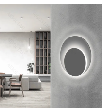 Applique led in ferro e acrilico bianco 16W 2400lm 2700K luce calda misura L200xW200xH60mm da interno, design elegante Applique led in ferro e acrilico bianco 16W 2400lm 2700K luce calda misura L200xW200xH60mm da interno, design elegante