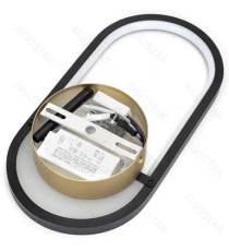 Applique led in alluminio trafilato nero 13.5W 1700lm 2700K luce calda misura L160xW55xH318mm da interno, design elegante Applique led in alluminio trafilato nero 13.5W 1700lm 2700K luce calda misura L160xW55xH318mm da interno, design elegante