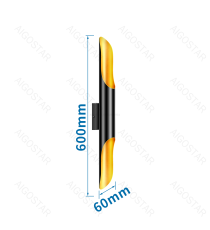 Applique led in alluminio nero E27 max. 60w misura L60xW80xH600mm da interno,stile industriale retro elegante Applique led in alluminio nero E27 max. 60w misura L60xW80xH600mm da interno,stile industriale retro elegante