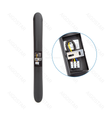 Applique led in alluminio nero E27 max. 60w misura L60xW80xH600mm da interno,stile industriale retro elegante Applique led in alluminio nero E27 max. 60w misura L60xW80xH600mm da interno,stile industriale retro elegante