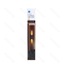 Applique led in alluminio nero E27 max. 60w misura L60xW80xH600mm da interno,stile industriale retro elegante Applique led in alluminio nero E27 max. 60w misura L60xW80xH600mm da interno,stile industriale retro elegante