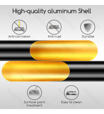 Applique led in alluminio nero E27 max. 60w misura L60xW80xH600mm da interno,stile industriale retro elegante Applique led in alluminio nero E27 max. 60w misura L60xW80xH600mm da interno,stile industriale retro elegante