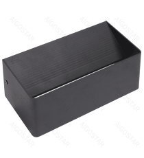 Applique led in metallo nera 12,5W 1450lumen 6500K luce fredda misura L200xW100xH80mm IP20 da interno, design elegante