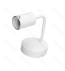 Applique in metallo bianca con attacco E27 max. 40w misura L90xW145xH140mm da interno Applique in metallo bianca con attacco E27 max. 40w misura L90xW145xH140mm da interno