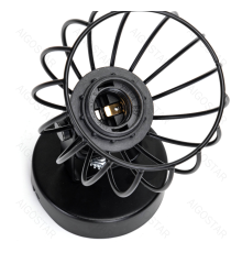 Applique in metallo nera opaco con attacco E27 max. 40w misura 120xH200mm lampada orientabile, da interno Applique in metallo nera opaco con attacco E27 max. 40w misura 120xH200mm lampada orientabile, da interno