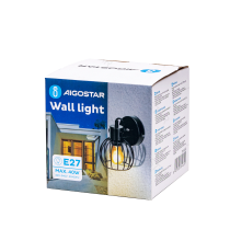 Applique in metallo nera opaco con attacco E27 max. 40w misura 120xH200mm lampada orientabile, da interno Applique in metallo nera opaco con attacco E27 max. 40w misura 120xH200mm lampada orientabile, da interno