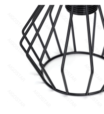 Applique in metallo nera opaco con attacco E27 max. 40w misura L200xW150xH215mm lampada da interno Applique in metallo nera opaco con attacco E27 max. 40w misura L200xW150xH215mm lampada da interno