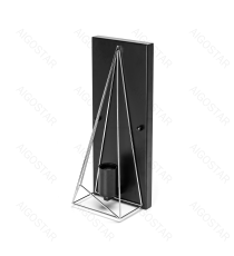 Applique in metallo nera opaco con attacco E27 max. 40w misura L350xW140xH150mm lampada da interno Applique in metallo nera opaco con attacco E27 max. 40w misura L350xW140xH150mm lampada da interno