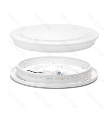 Plafoniera Smart stellata 39W WiFi WB 4140Lumen CCT 36W+RGB 3W 3000K-6500K 500x65mm compatibile con Alexa e Google Plafoniera Smart stellata 39W WiFi WB 4140Lumen CCT 36W+RGB 3W 3000K-6500K 500x65mm compatibile con Alexa e Google