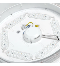 Plafoniera Smart stellata 39W WiFi WB 4140Lumen CCT 36W+RGB 3W 3000K-6500K 500x65mm compatibile con Alexa e Google Plafoniera Smart stellata 39W WiFi WB 4140Lumen CCT 36W+RGB 3W 3000K-6500K 500x65mm compatibile con Alexa e Google