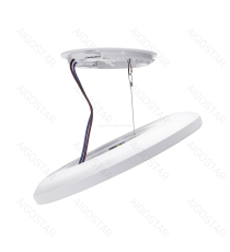 Plafoniera Smart ultrasottile 22W WiFi WB 1900Lumen CCT 18W+RGB 4W 2700K-6500K D295xH27mm compatibile con Alexa e Google Plafoniera Smart ultrasottile 22W WiFi WB 1900Lumen CCT 18W+RGB 4W 2700K-6500K D295xH27mm compatibile con Alexa e Google