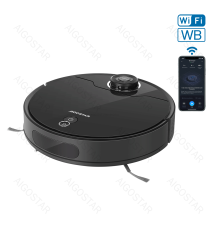 Robot aspirapolvere e lavapavimenti Smart con laser WiFi WB nero 12W, Contenitore polvere da 500 ml,Vaschetta acqua da 280ml Robot aspirapolvere e lavapavimenti Smart con laser WiFi WB nero 12W, Contenitore polvere da 500 ml,Vaschetta acqua da 280ml