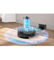 Robot aspirapolvere e lavapavimenti Smart con laser WiFi WB nero 12W, Contenitore polvere da 500 ml,Vaschetta acqua da 280ml Robot aspirapolvere e lavapavimenti Smart con laser WiFi WB nero 12W, Contenitore polvere da 500 ml,Vaschetta acqua da 280ml