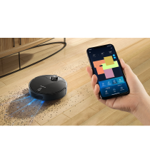 Robot aspirapolvere e lavapavimenti Smart con laser WiFi WB nero 12W, Contenitore polvere da 500 ml,Vaschetta acqua da 280ml Robot aspirapolvere e lavapavimenti Smart con laser WiFi WB nero 12W, Contenitore polvere da 500 ml,Vaschetta acqua da 280ml