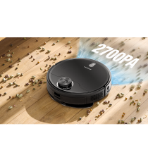 Robot aspirapolvere e lavapavimenti Smart con laser WiFi WB nero 12W, Contenitore polvere da 500 ml,Vaschetta acqua da 280ml Robot aspirapolvere e lavapavimenti Smart con laser WiFi WB nero 12W, Contenitore polvere da 500 ml,Vaschetta acqua da 280ml