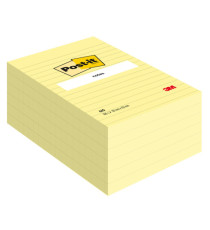 Blocco foglietti - 660 - a righe - 102 x 152 mm - giallo Canary™ - 100 fogli - Post it® Blocco foglietti - 660 - a righe - 102 x 152 mm - giallo Canary™ - 100 fogli - Post it®