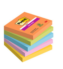 Blocco Post-it Super Sticky - 654-5SS-BOOS - 76 x 76 mm - colori Boost - 90 fogli - Post-it - conf. 5 pezzi Blocco Post-it Super Sticky - 654-5SS-BOOS - 76 x 76 mm - colori Boost - 90 fogli - Post-it - conf. 5 pezzi