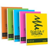 Blocco Schizza & Strappa - A4 - 210 x 297mm - 50gr - 150 fogli - Favini Blocco Schizza & Strappa - A4 - 210 x 297mm - 50gr - 150 fogli - Favini
