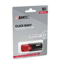 Emtec - Memoria USB B110 USB 3.2 Click&Easy - rosso - ECMMD16GB113 - 16 GB Emtec - Memoria USB B110 USB 3.2 Click&Easy - rosso - ECMMD16GB113 - 16 GB