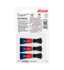 Colla Super Attak - 1 gr - trasparente - Loctite - conf. 3 pezzi