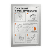 Cornice espositiva Duraframe® - A4 - 21 x 29,7 cm - silver - Durable Cornice espositiva Duraframe® - A4 - 21 x 29,7 cm - silver - Durable