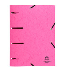 Cartellina 3 lembi forata - con elastico Punchy - cartoncino lustré - A4 - colori assortiti - Exacompta Cartellina 3 lembi forata - con elastico Punchy - cartoncino lustré - A4 - colori assortiti - Exacompta
