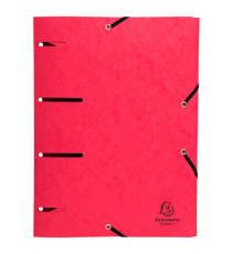 Cartellina 3 lembi forata - con elastico Punchy - cartoncino lustré - A4 - colori assortiti - Exacompta Cartellina 3 lembi forata - con elastico Punchy - cartoncino lustré - A4 - colori assortiti - Exacompta