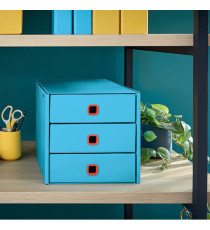 Cassettiera Click&Store Cosy - 3 cassetti - blu - Leitz Cassettiera Click&Store Cosy - 3 cassetti - blu - Leitz