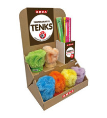 TemperamatiteTenks Peluche e Righe 16cm  - colori assortiti - Arda - display Voilà 48 pezzi totali TemperamatiteTenks Peluche e Righe 16cm  - colori assortiti - Arda - display Voilà 48 pezzi totali
