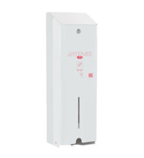 Dispenser assorbenti Artemis - 1 colonna - metallo verniciato - bianco - Mar Plast Dispenser assorbenti Artemis - 1 colonna - metallo verniciato - bianco - Mar Plast