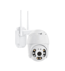 Telecamera smart di videosorveglianza 1920x1080P/2MPx rotante IP65 da esterno, Wi-fi o ethernet,slot memory card, alta qualità Telecamera smart di videosorveglianza 1920x1080P/2MPx rotante IP65 da esterno, Wi-fi o ethernet,slot memory card, alta qualitÃ