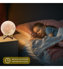 Lampada luna 3d da scrivania,moon light ,con ricarica usb,Rgb telecomando 16 colori, luce notturna misura Diametro: 12 cm