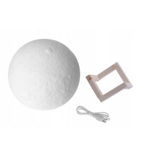 Lampada luna 3d da scrivania,moon light ,con ricarica usb,Rgb telecomando 16 colori, luce notturna misura Diametro: 12 cm